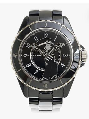 ChaneI Madem Coco BLACK Whimical Sailor Watch Statement Collectors Piece⌚️